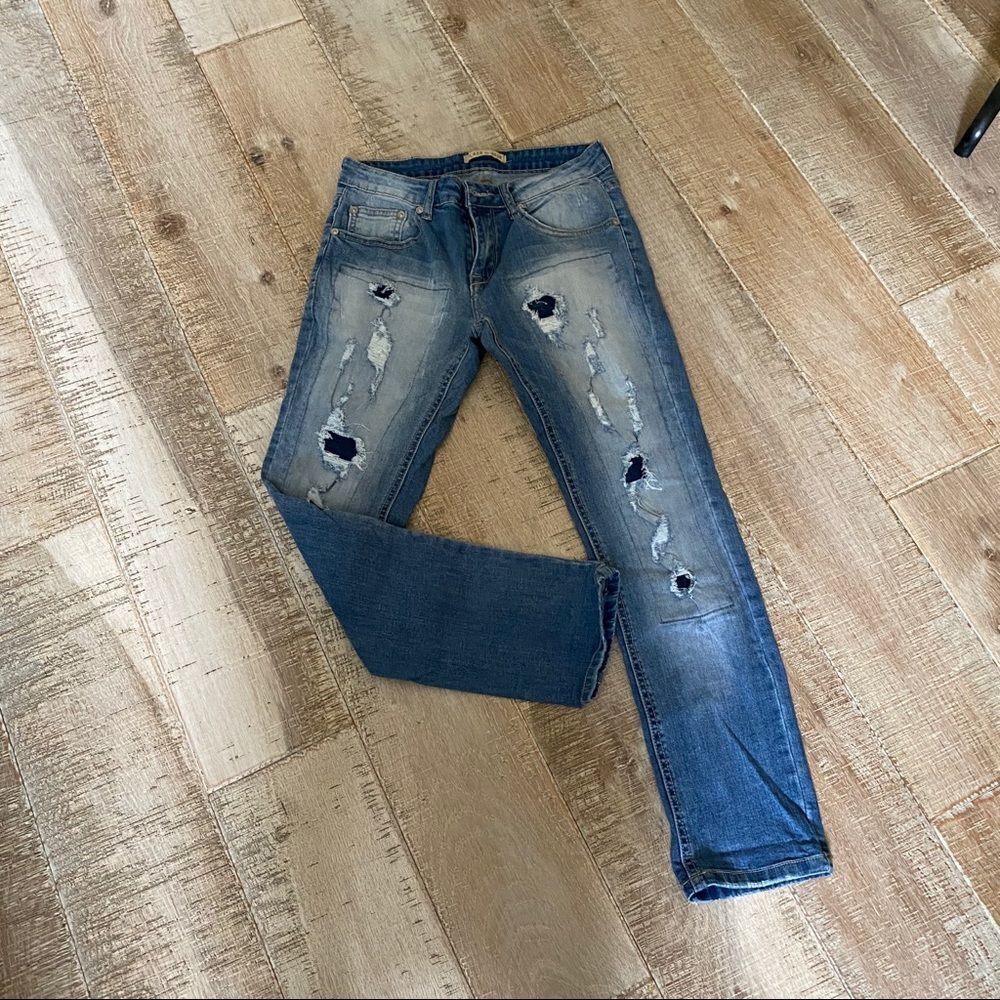 Place Du Jour Vintage 2 colors distress jeans 24